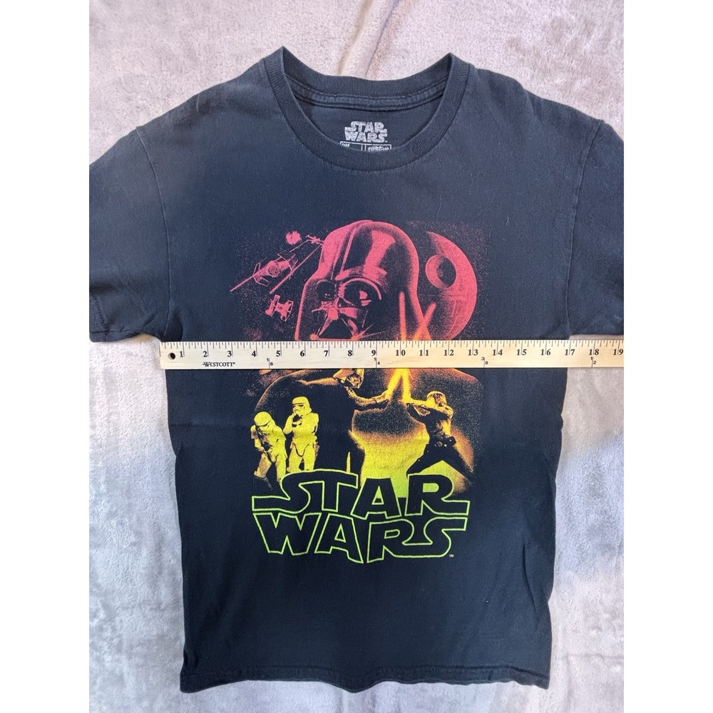 Fifth Sun Star Wars Darth Vader Vs Luke Skywalker Fight Black T-Shirt Mens Small - Picture 3 of 8